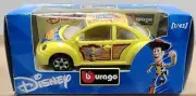 BURAGO DISNEY COLLECTION 1:43 Toy Story Woody VW Beetle Diecast Model