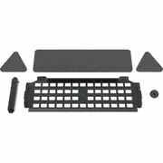 Heckler Design Shelf - TAA Compliant - Powder Coated Steel, Aluminium, Acrylonitrile Styrene Acrylate (ASA) - Black