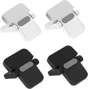 NUOBESTY 2 Pairs Invisible Laptop Riser Stand for Desk Compact Notebook Holder for Use Height Laptop Supporter Sturdy Computer Accessories for Desk Organization