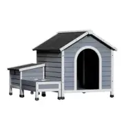 i.Pet Dog Kennel House Large Wooden Outdoor Pet Home Kennels Indoor Puppy Cabin