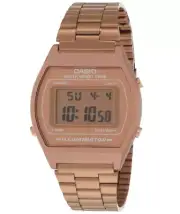 Casio Vintage Rose Gold Stainless-Steel Digital Watch B640WC-5ADF