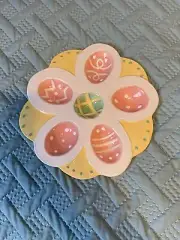 NWT Johanna Parker Easter Deviled Egg Plate- 8 Inches