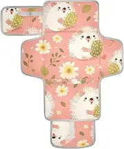 Reusable Changing pad Portable with Tissue Pocket Diaper mat Changing pad for Moms, Dads