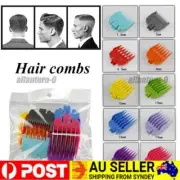 Set Wahl Attachment Hair Clipper Guide Limit Comb 8-in-1 Blades Trimmer Guards
