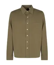 button-down cotton shirt S,XL,M Brown