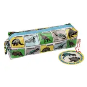 Rex London Pencil Case w/ Zipper Stationery Organiser 21cm Prehistoric Land
