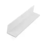Outwater Plastics White 1-1/2"X 1-1/2"Rigid Plastic U-Channel/C-Channel