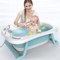在飛比找松果購物優惠-【免運】嬰幼兒洗澡盆 折疊澡盆 嬰兒澡盆 寶寶澡盆 嬰兒用品