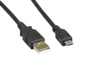6In-15Ft USB 2.0 A to Micro B Male Cable Data Sync Charge Camera Phone PC Mac