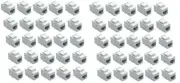 RiteAV RJ45 Female-Female UTP CAT 6 Keystone Coupler White (50 Pack)