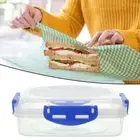 Microwavable Lunch Boxes Reusable Rice Ball Box Picnic Box Sandwich Box Office