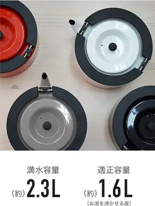 CB JAPAN 【日本代購】扁式水壺 平底水壺 耐熱耐酸 -灰色