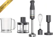 Triblade XL Hand Blender 1000W, Chopper, Masher, Whisk, Beaker, Grey
