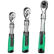 1/4" 3/8" Ratchets Wrenches 72 Teeth Extending Ratchets Sockets Spanners