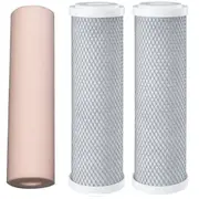 0.5uM Spun Water Filter + 5uM Coconut Carbon Block + 0.5uM Heavy Metals Filters