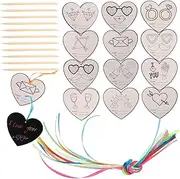 DIY Scratch Paper Set Heart Scratch Paper Crafts Boys and Girls Party Toys Educational Toys