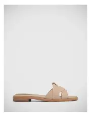 [Wittner] Docker Leather Slide in Porcelain