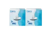 BRITA 2x MicroDisc Water Filter Refill 3 Pack - Replacement Disc Bottle Filter