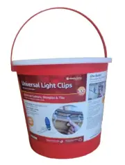 Simple Living 300 Universal Light Clips Gutters Shingles Tile in Plastic Bucket