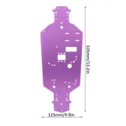 Aluminum Alloy Chassis Bottom Plate Upgrade Parts For HSP 94122 1/10 RC Car GD