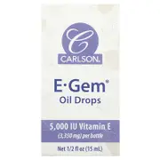 Carlson, E-Gem Oil Drops, 1/2 fl oz (15 ml)
