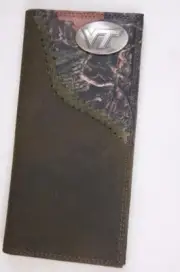 ZEP-PRO Virginia Tech Hokies Roper Leather Fence Row Camo WALLET ONLY NO BOX