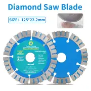 5In Diamond Saw Blade Cutting Disc Stone Slotted Dry/Wet Cutting Disc For Marble