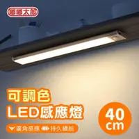 在飛比找ETMall東森購物網優惠-【嘟嘟太郎】可調光LED超薄智能感應燈(40cm) LED磁
