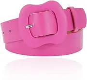 [YALLNASL] Thick Chunky Belt for Jeans Pants Vintage Retro Leather Belts for Girls Women Trendy Cowgirl Belt Y2k Belts For Party Outfits