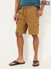 FatFace Tenby Light Brown Pull On Cargo Shorts (AJ1410) | $106