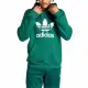【adidas 愛迪達】TREFOIL HOODY 男款 綠 連帽上衣 長袖上衣 帽T 運動 三葉草 亞規(IM9407)