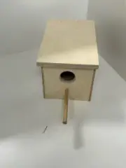 Plywood Ply Finch breeding nesting hinged lid nest bird box w perch AUSSIE MADE