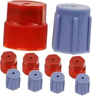 ETHZZLE 20pcs Ac Valve Cap Set for Car Air Conditioning Systems Leak Low High Pressure Covers Easy to Install Protects Charging Ports Compatible with Various Models