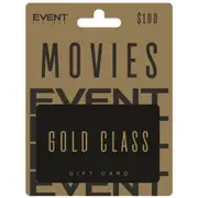 Event Cinemas Movies Gold Class $100 Gift Card