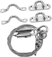 Garage Door Cable Replacement Spring Wire 2 Pack Steel Cable Loops for Door Maintenance