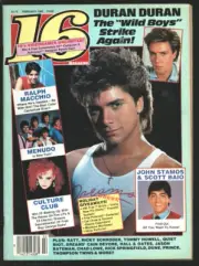 MAG: 16 Magazine 2/1985-Duran Duran-Michael Jackson-Ralph Macchio-Menudo-Rick...