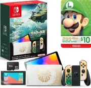 NEW Nintendo Switch OLED Zelda Decal + $10 Online eSHOP Card & MORE