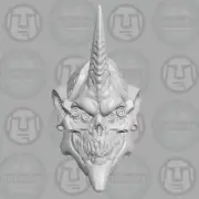 Robot Skull Cyborg v4 custom head for Cosmic Legions & other action figures