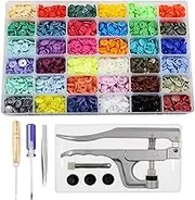 BetterJonny 720 Sets KAM Snaps and Snap Pliers Set, Snaps Starter Fasteners Kit, 36-Colors, Size 20 T5 KAM Plastic Snap Fasteners Punch Poppers Closures No-Sew Buttons for Crafts Clothing Sewing