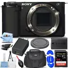 Sony ZV-E10 Mirrorless Camera (Body, Black) ILCZV-E10/B - 7PC Accessory Bundle