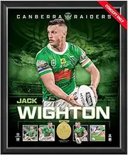 Jack Wighton Canberra Raiders 2020 Dally M Official NRL Player Print Framed
