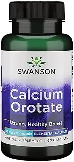 Swanson Calcium Orotate 85 Milligrams 60 Capsules
