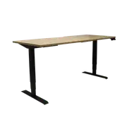 Rapidline Boost Electric Height Adjustable Workstation W1200 x D750mm Natural Oak/Black