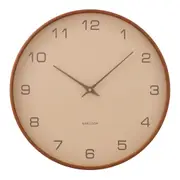 Karlsson Acento Wall Clock Sand & Walnut 40cm