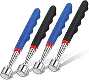 Telescoping Magnetic Pickup Tool 20 Lbs Magnet Extension Tool Telescoping 30 Inch Extendable Stick Gadget for Men Suitable for Birthday Father's Day Christmas(Blue and Black,4 Pieces)