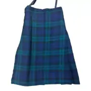 Men's Wool Kilt in Black Watch Tartan 28" x 23.5"