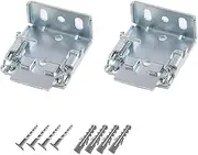 Gardesk Stainless Steel Inside/Outside Mount Brackets for Cordless Venetian Blinds, 2 Pack, Modern Style, Unfinished, Metal Color