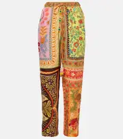 [Farm Rio] Farm Rio Printed straight pants AU 8 multicoloured