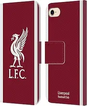Head Case Designs Officially Licensed Liverpool Football Club Home Kit 2023/24 Leather Book Wallet Case Cover Compatible With Apple iPhone 7/8 / SE 2020 & 2022
