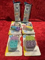 Fidgets Pop Em Lot,2 Pouch Keychains, 4 Bands And 2 Sensory FX Watches